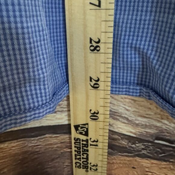 Tommy Bahama Men's XL Blue Long Sleeve Button-Up Shirt Check Casual Top - Picture 4 of 11